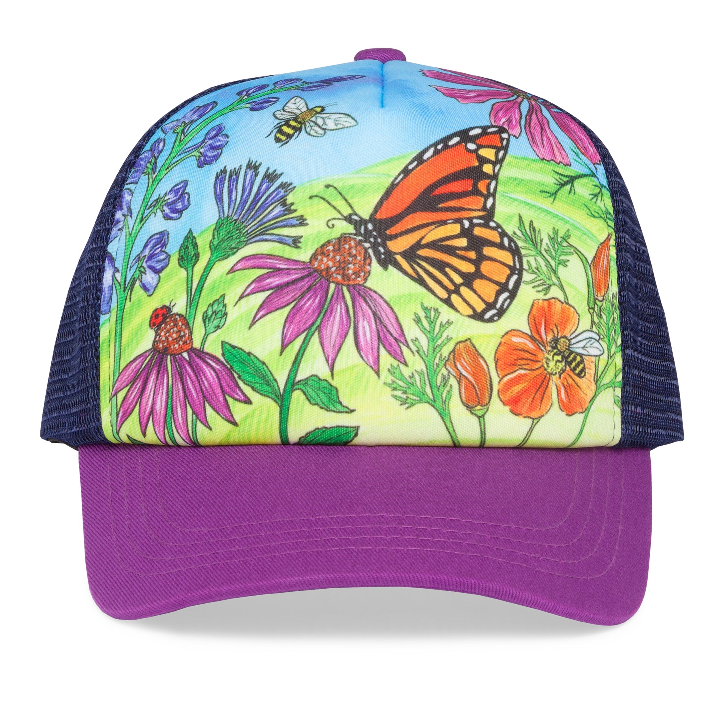 Kids' Butterfly and Bees Trucker N9