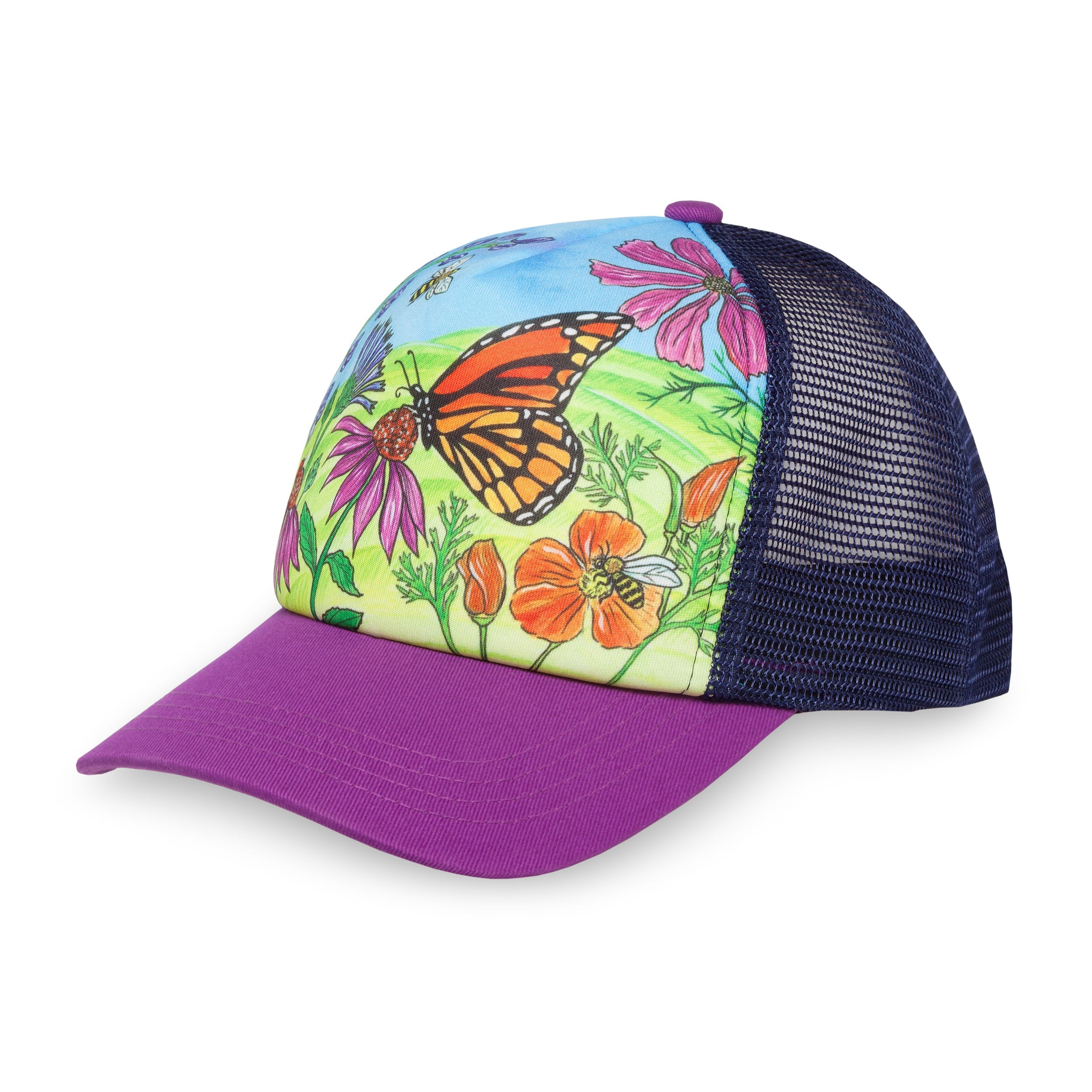 Kids' Butterfly and Bees Trucker N9
