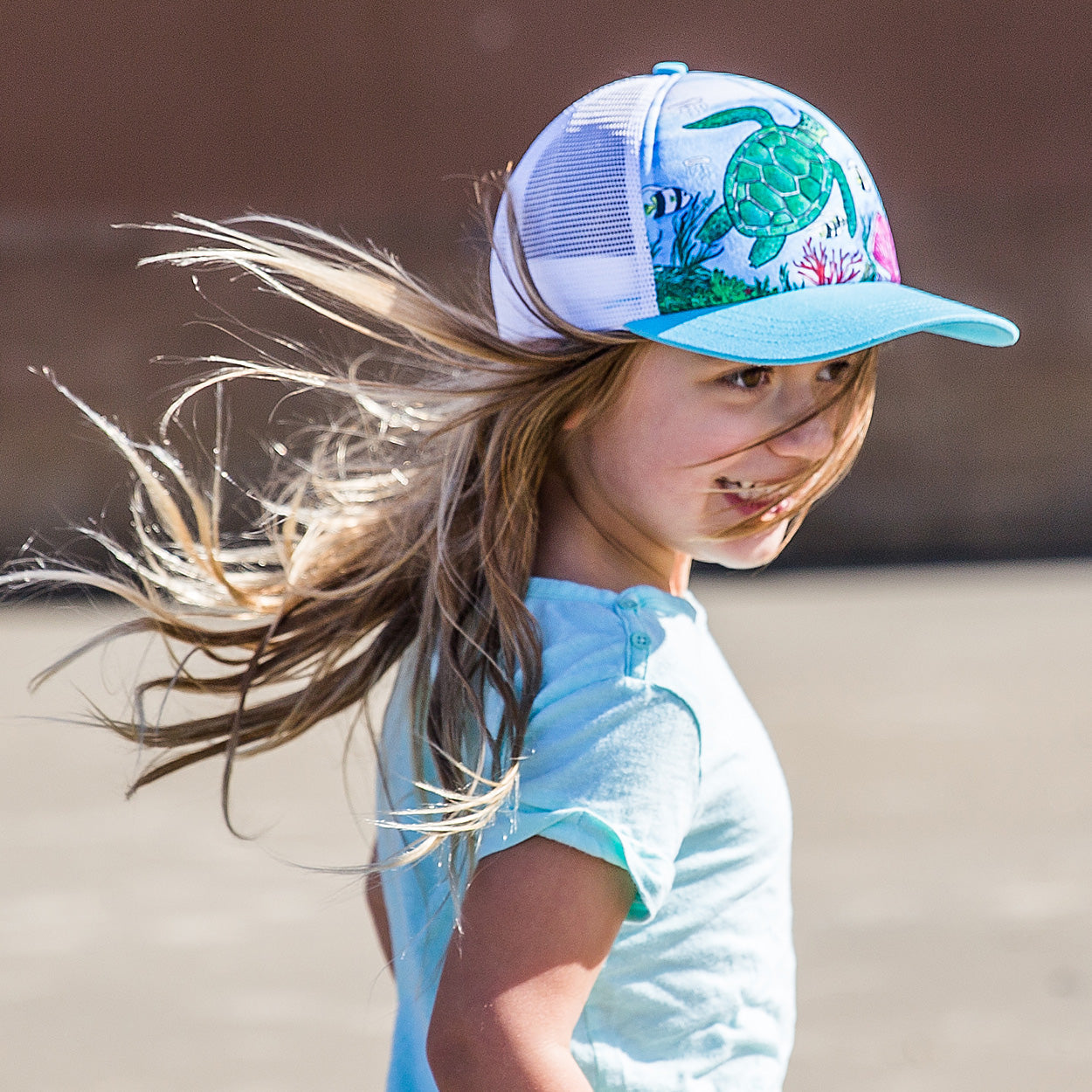 Kids' Sea Turtle Trucker - SALE Z4