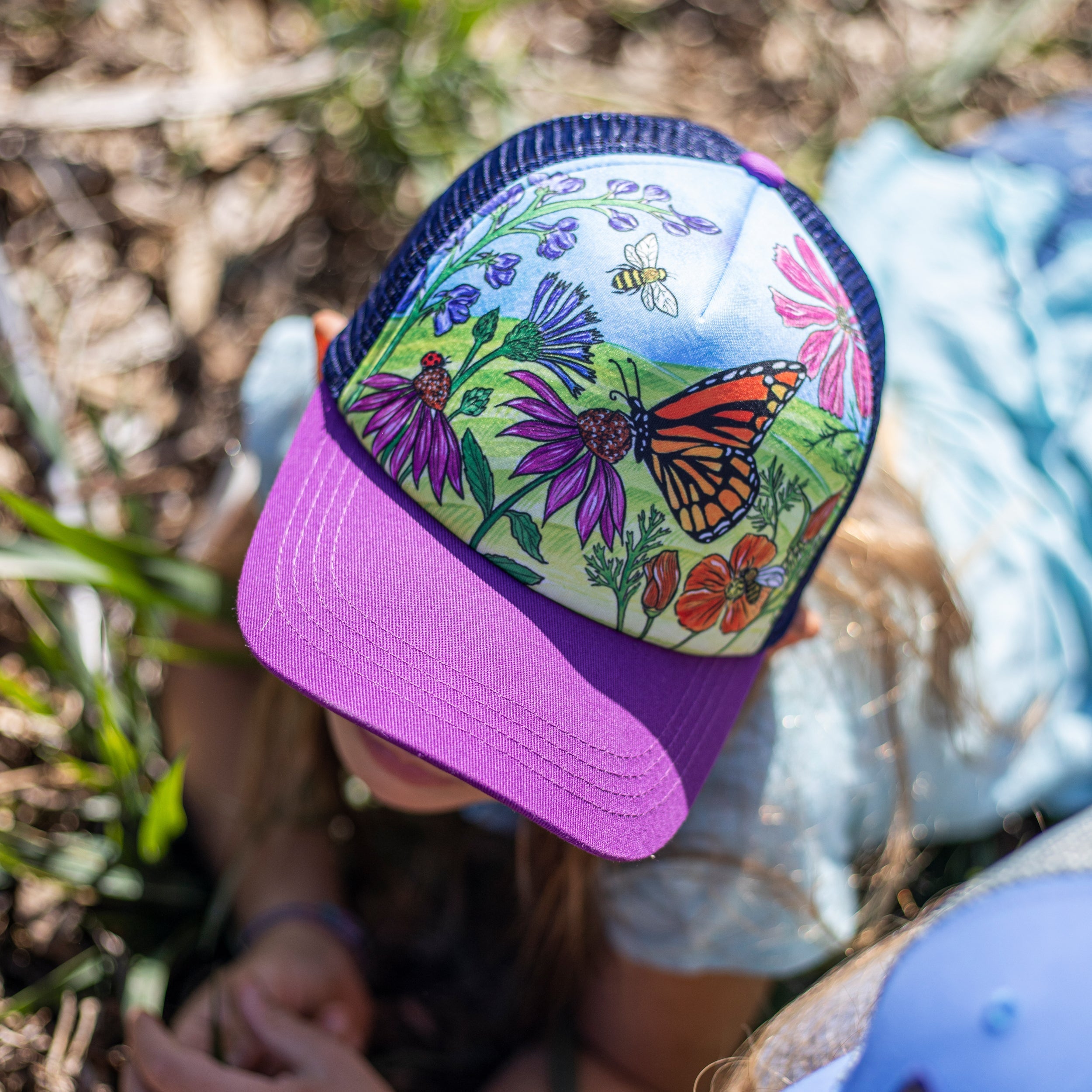 Kids' Butterfly and Bees Trucker N9